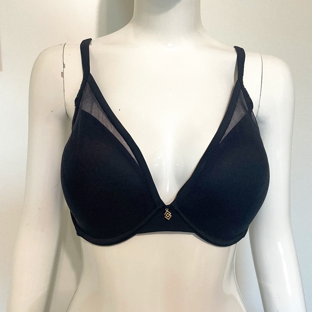 ThirdLove 24/7 Classic Uplift Plunge Bra - Black - 34 D